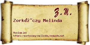 Zorkóczy Melinda névjegykártya